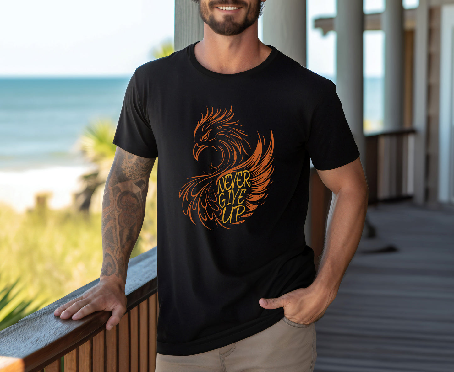 Never Give up Fenix T-shirt