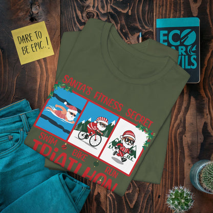 Santa's Fitness Secret Triathlon Christmas Power