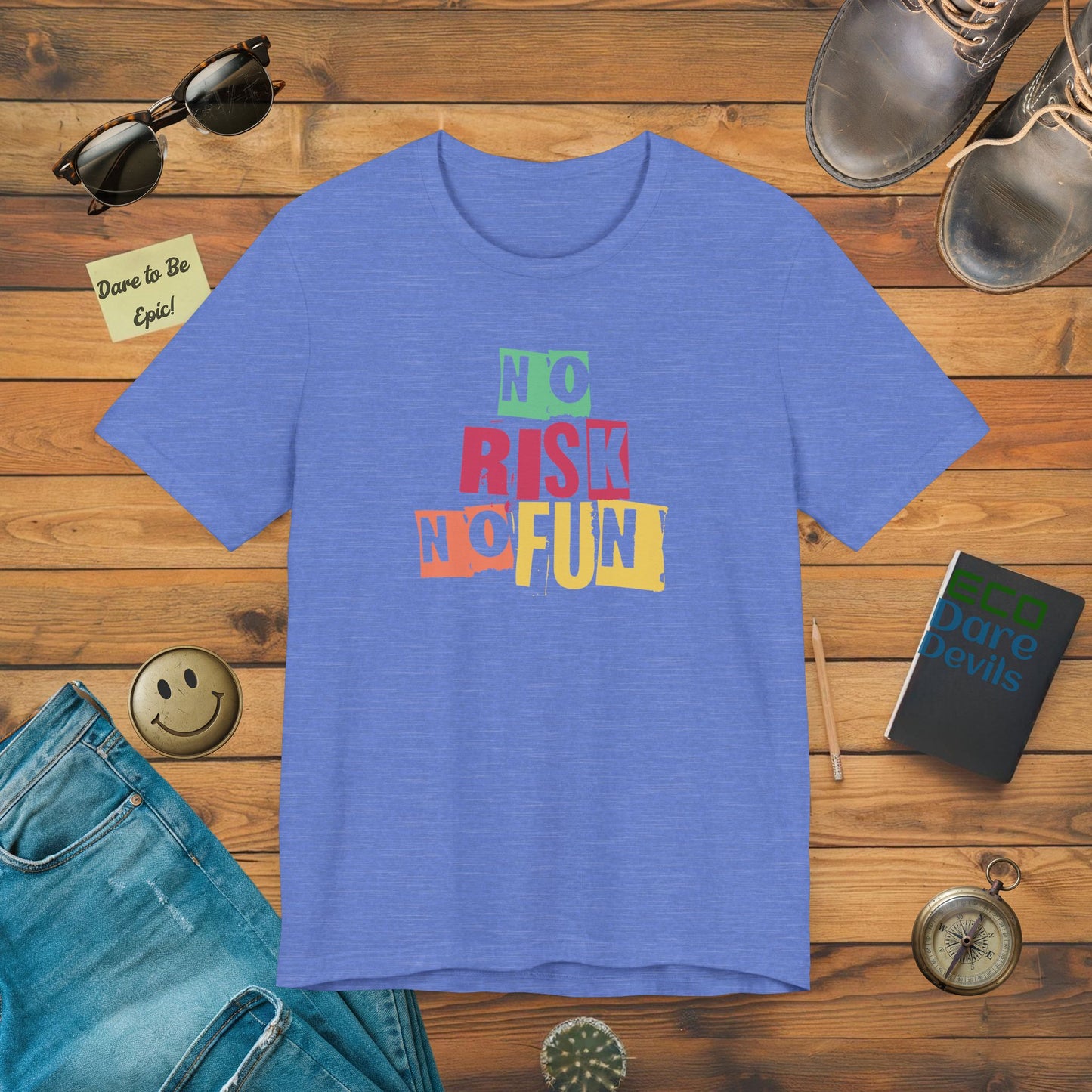 No Risk No Fun Motivational T-Shirt