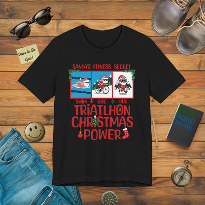 Santa's Fitness Secret Triathlon Christmas Power